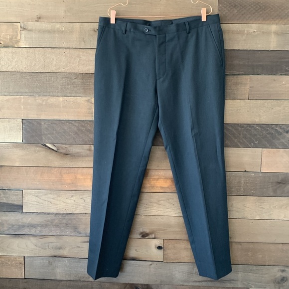 Pronto Uomo Platinum Men's Black Suit Set Jacket Coat Vest and Pants - Picture 7 of 14